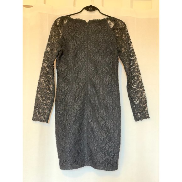 Black Lace Cocktail Dress - Picture 2 of 2